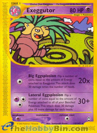 Exeggutor Aquapolis Rare #13/147