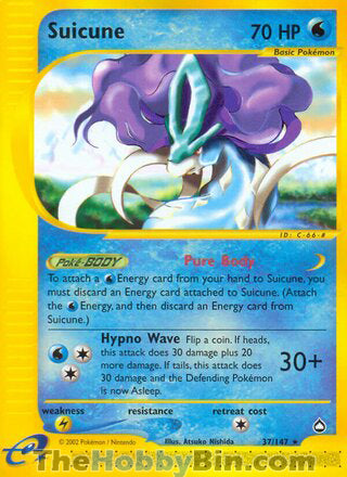 Suicune Aquapolis Rare #37/147