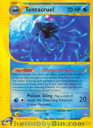 Tentacruel Aquapolis Rare #38/147