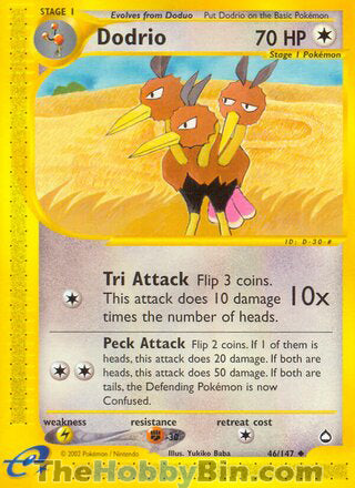 0046 Dodrio Uncommon Aquapolis