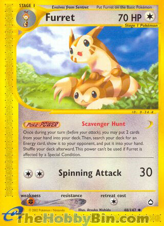 0048 Furret Uncommon Aquapolis