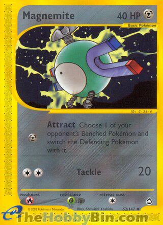 0052 Magnemite Uncommon Aquapolis