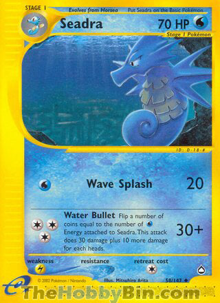 0058 Seadra Uncommon Aquapolis