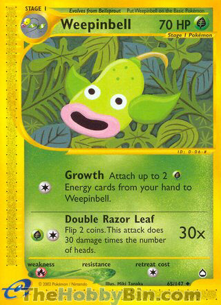 Weepinbell Aquapolis Uncommon #65/147