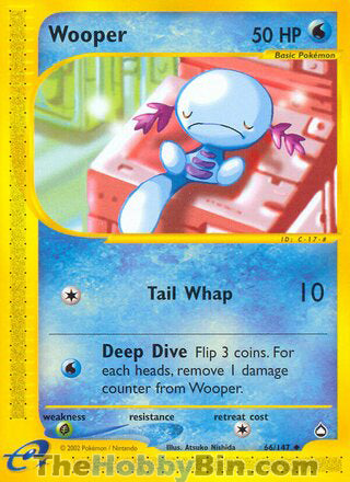 Wooper Aquapolis Uncommon #66/147