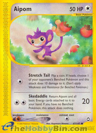 0067 Aipom Common Aquapolis