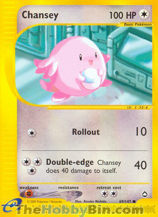 Chansey Aquapolis Common #69/147