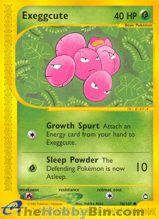 0076 Exeggcute Common Aquapolis