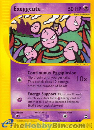0077 Exeggcute Common Aquapolis