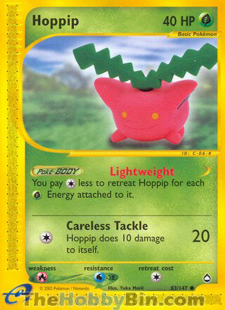 0083 Hoppip Common Aquapolis
