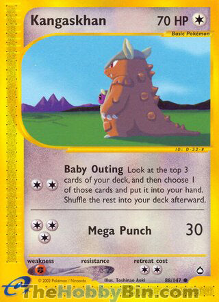 0088 Kangaskhan Common Aquapolis