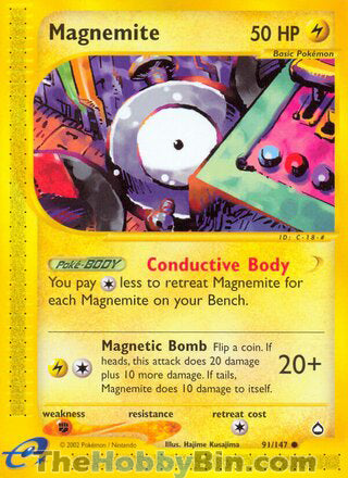 0091 Magnemite Common Aquapolis