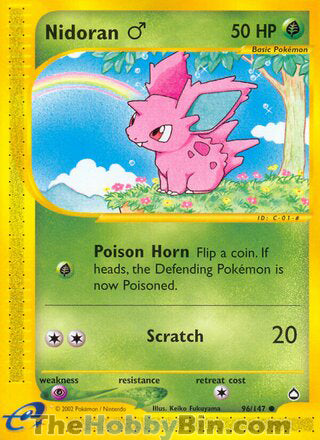 0096 Nidoran M Common Aquapolis