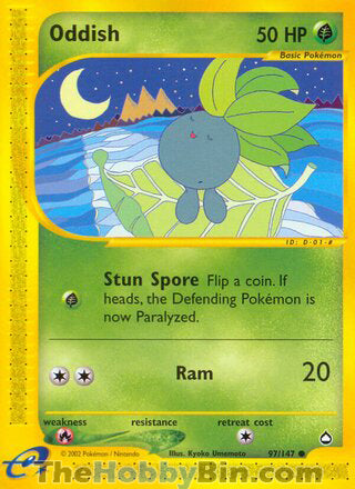 0097 Oddish Common Aquapolis