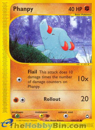 Phanpy Aquapolis Common #100/147