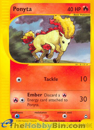 Ponyta Aquapolis Common #102/147