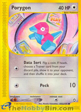 Porygon Aquapolis Common #103a/147