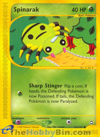 0111 Spinarak Common Aquapolis