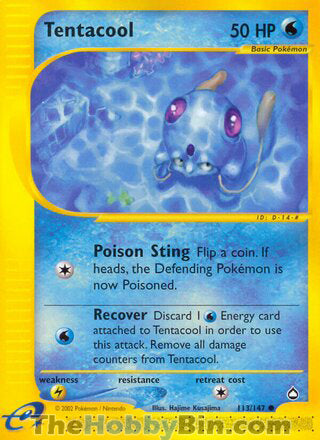 0113 Tentacool Common Aquapolis