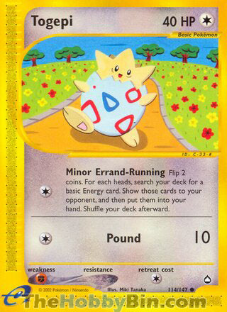 0114 Togepi Common Aquapolis