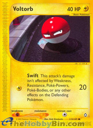 0115 Voltorb Common Aquapolis