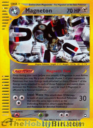 0000H016 Magneton Holo Rare Aquapolis