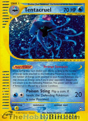 0000H026 Tentacruel Holo Rare Aquapolis