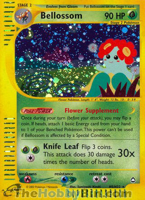 0000H005 Bellossom Holo Rare Aquapolis