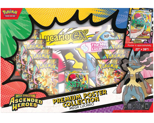 Ascended Heroes Premium Poster Collection Mega Lucario - Ascended Heroes sealed product