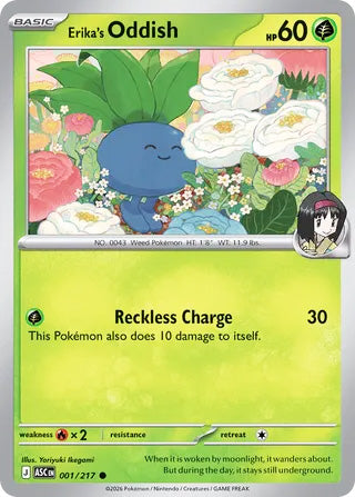 Erika's Oddish #1/217 Common - Ascended Heroes Pokemon card