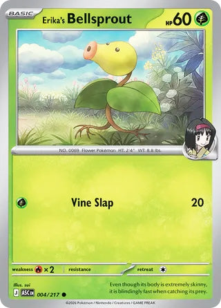 Erika's Bellsprout #4/217 Common - Ascended Heroes Pokemon card