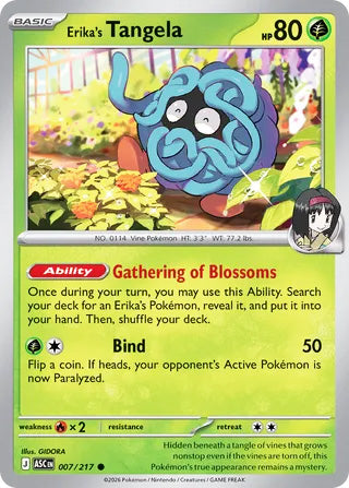 Erika's Tangela #7/217 Common - Ascended Heroes Pokemon card
