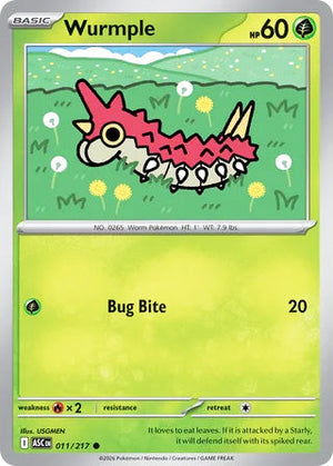 0011 Wurmple Common Ascended Heroes