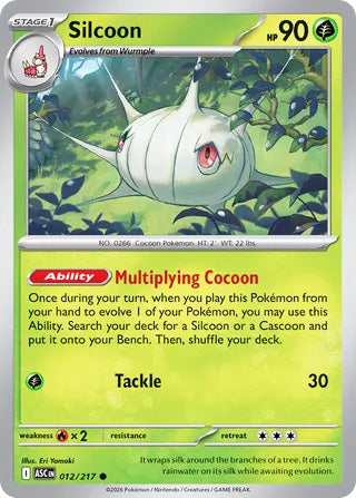 Silcoon #12/217 Common - Ascended Heroes Pokemon card