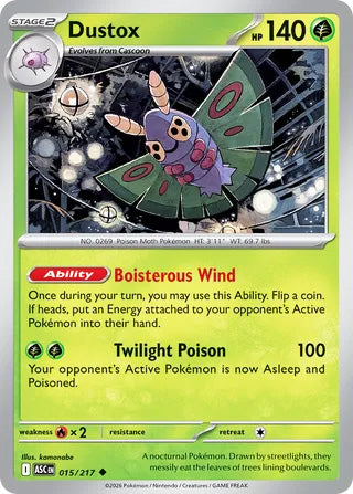 Dustox #15/217 Uncommon - Ascended Heroes Pokemon card