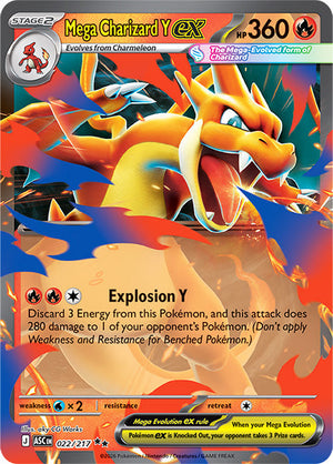 0022 Mega Charizard Y ex Double Rare Ascended Heroes