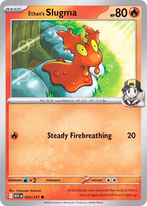 0023 Ethan's Slugma Common Ascended Heroes