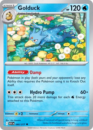 Golduck #40/217 Uncommon - Ascended Heroes Pokemon card