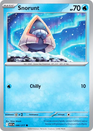 0046 Snorunt Common Ascended Heroes