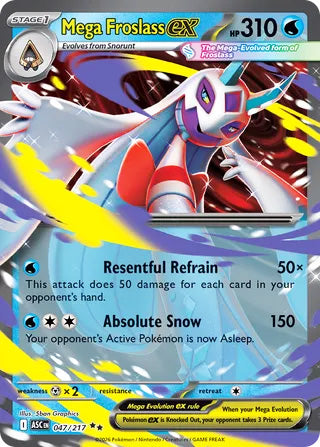 Mega Froslass ex #47/217 Double Rare - Ascended Heroes Pokemon card