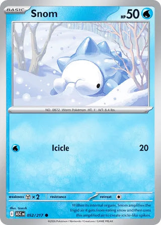 Snom #52/217 Common - Ascended Heroes Pokemon card