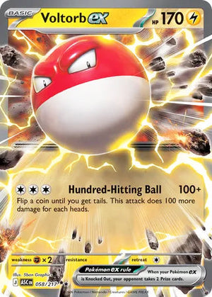 0058 Voltorb ex Double Rare Ascended Heroes