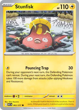 0062 Stunfisk Common Ascended Heroes