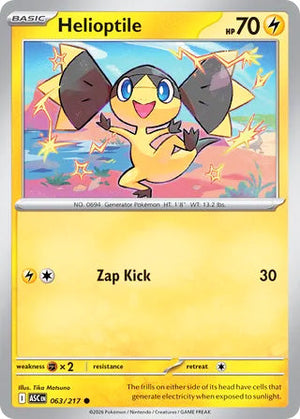 0063 Helioptile Common Ascended Heroes