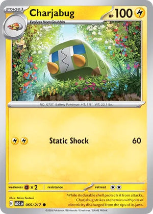 0065 Charjabug Common Ascended Heroes
