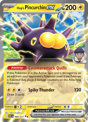 0068 Hop's Pincurchin ex Double Rare Ascended Heroes