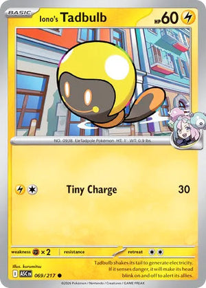 0069 Iono's Tadbulb Common Ascended Heroes