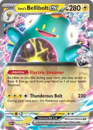 0070 Iono's Bellibolt ex Double Rare Ascended Heroes