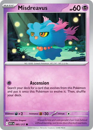 0085 Misdreavus Common Ascended Heroes