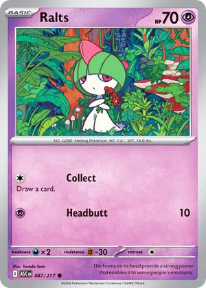 0087 Ralts Common Ascended Heroes